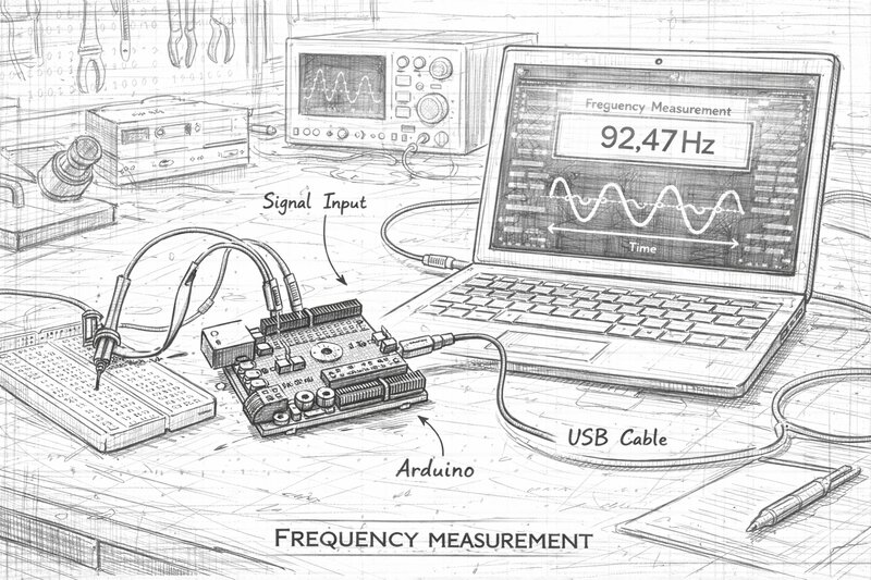 Precise 220V AC Frequency Measurement with Arduino