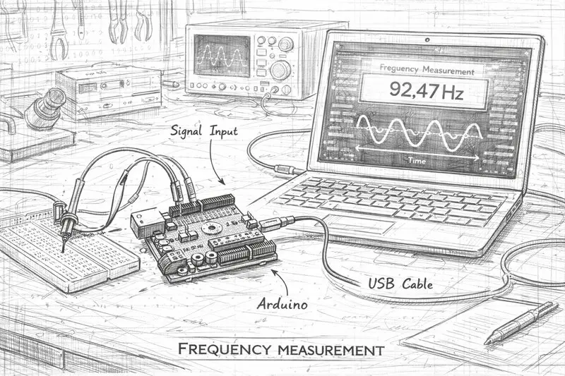 Precise 220V AC Frequency Measurement with Arduino